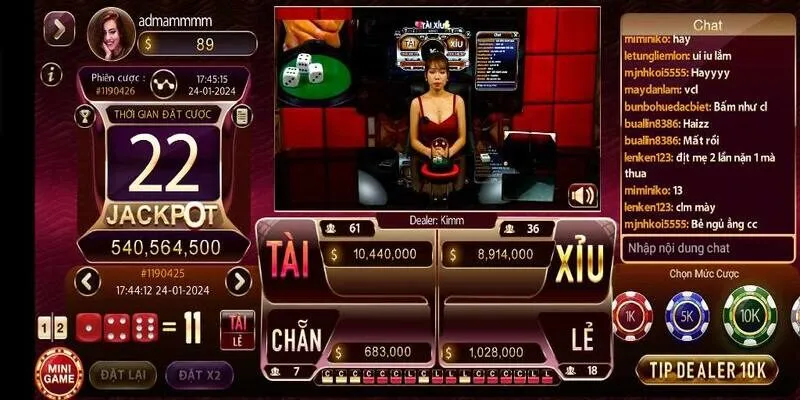 Dễ dàng thao tác cá cược trên giao diện game