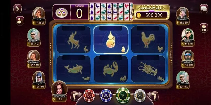 Nhiều phần quà cực hấp dẫn đang chờ bạn tại game Bầu Cua