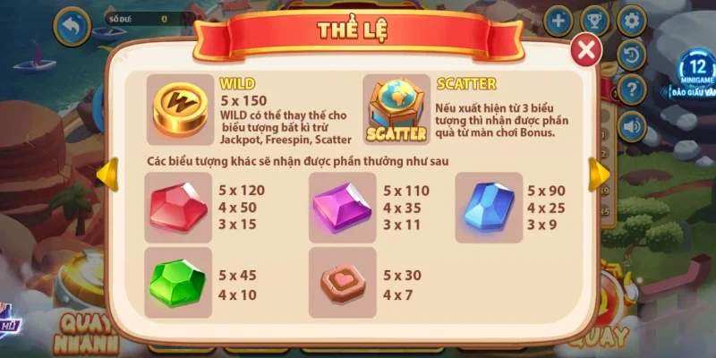 Các biểu tượng hấp dẫn trong game nổ hũ Aldo